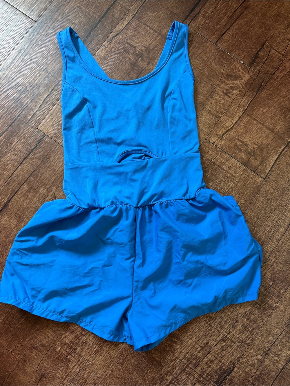 Girls Blue Athletic Romper - Brand Unknown